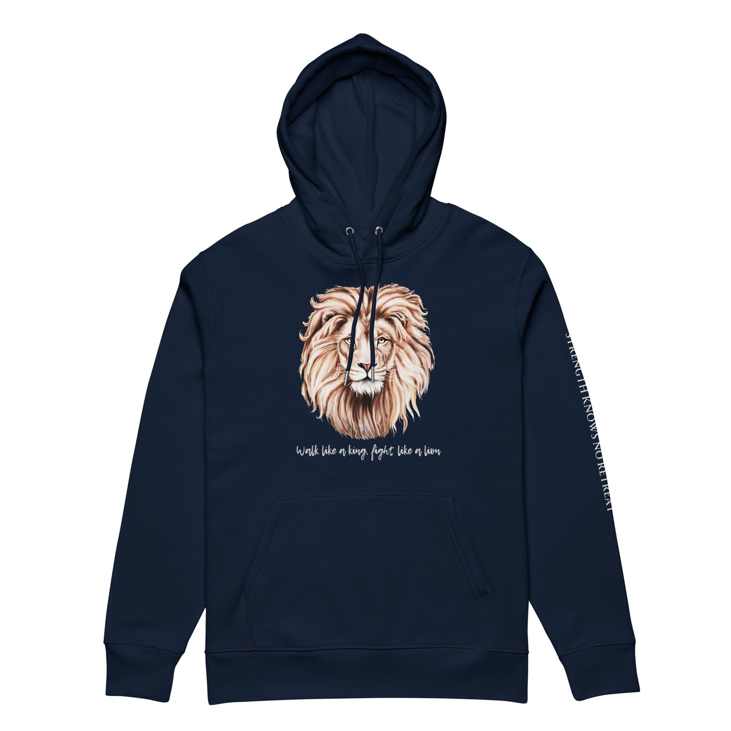 Ethical Vegan Organic Cotton Hoodie | Fight Like a Lion - Fitz & Willow