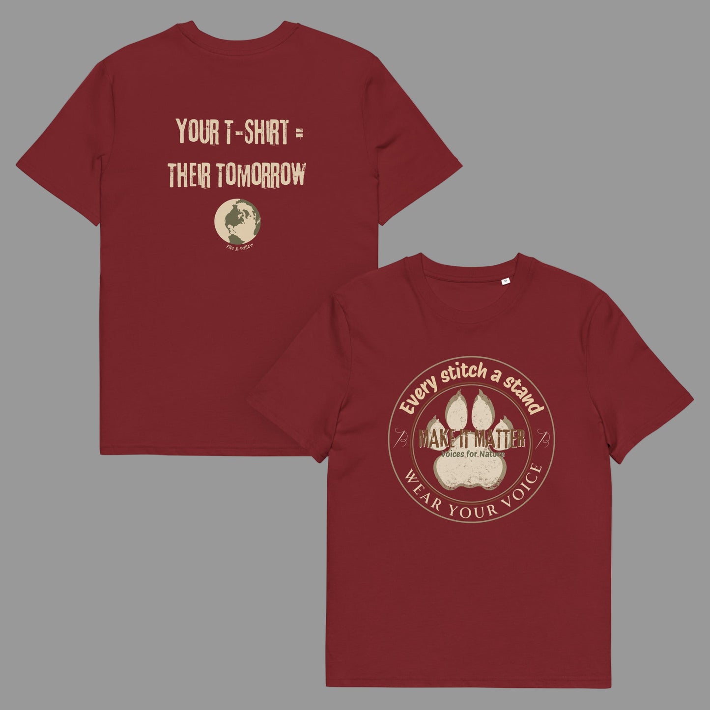 Every Stitch a Stand | Sustainable Organic Cotton Activist T-Shirt - Fitz & Willow