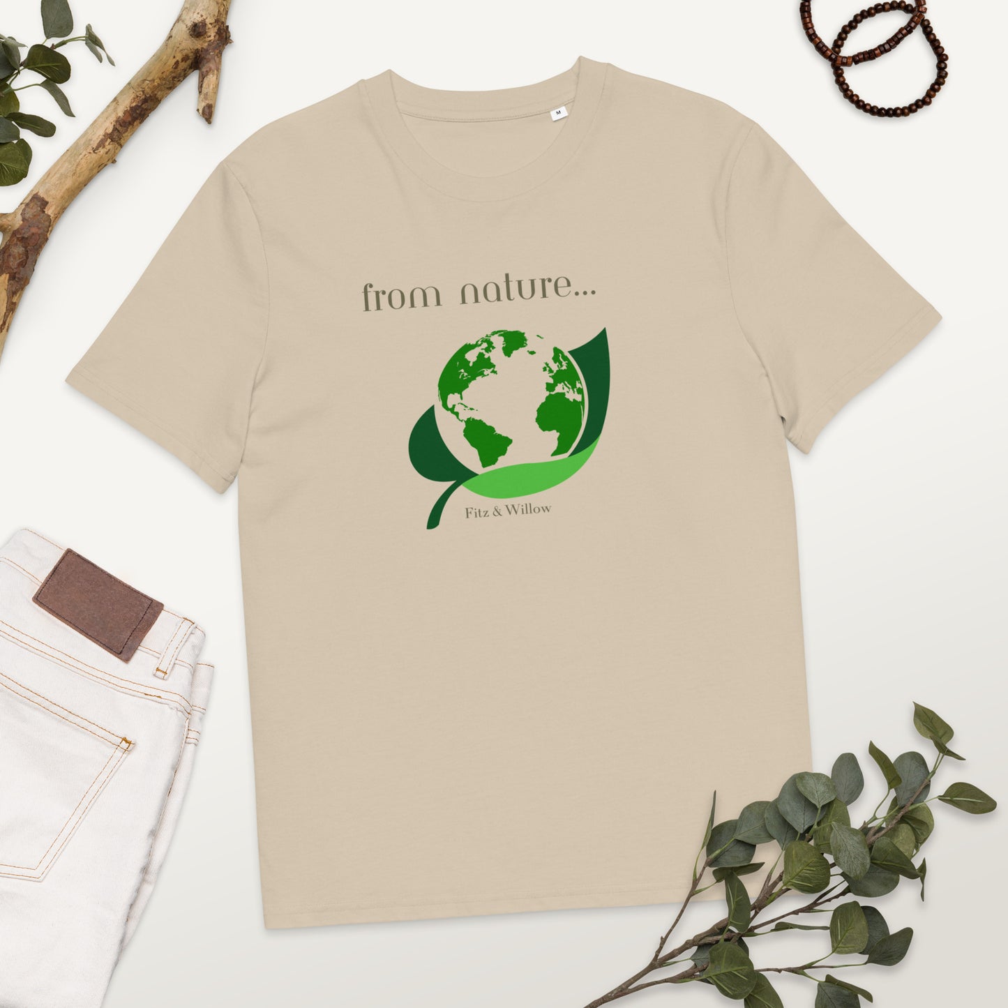 From nature…Unisex organic cotton t-shirt - Fitz & Willow