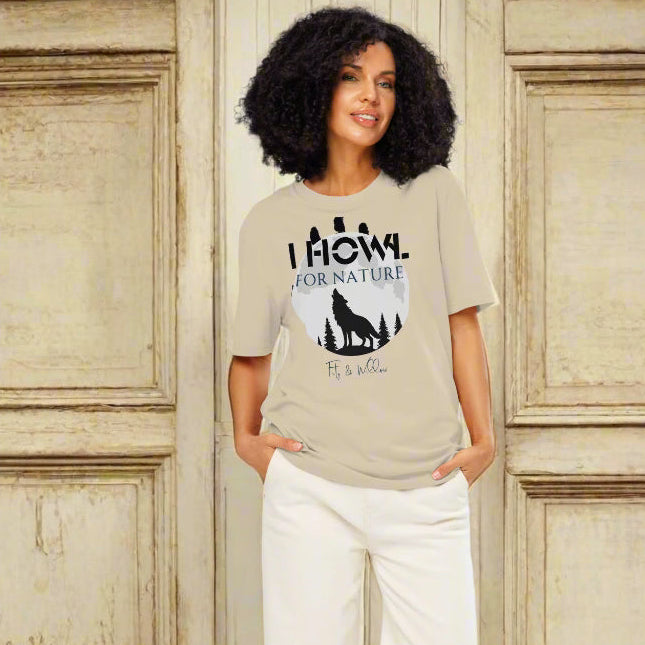 I Howl for Nature – Organic Cotton Eco Tee - Fitz & Willow