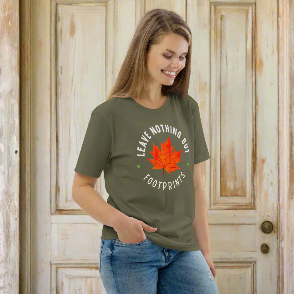 Leave Nothing But Footprints” Organic Cotton Unisex T-Shirt - Fitz & Willow