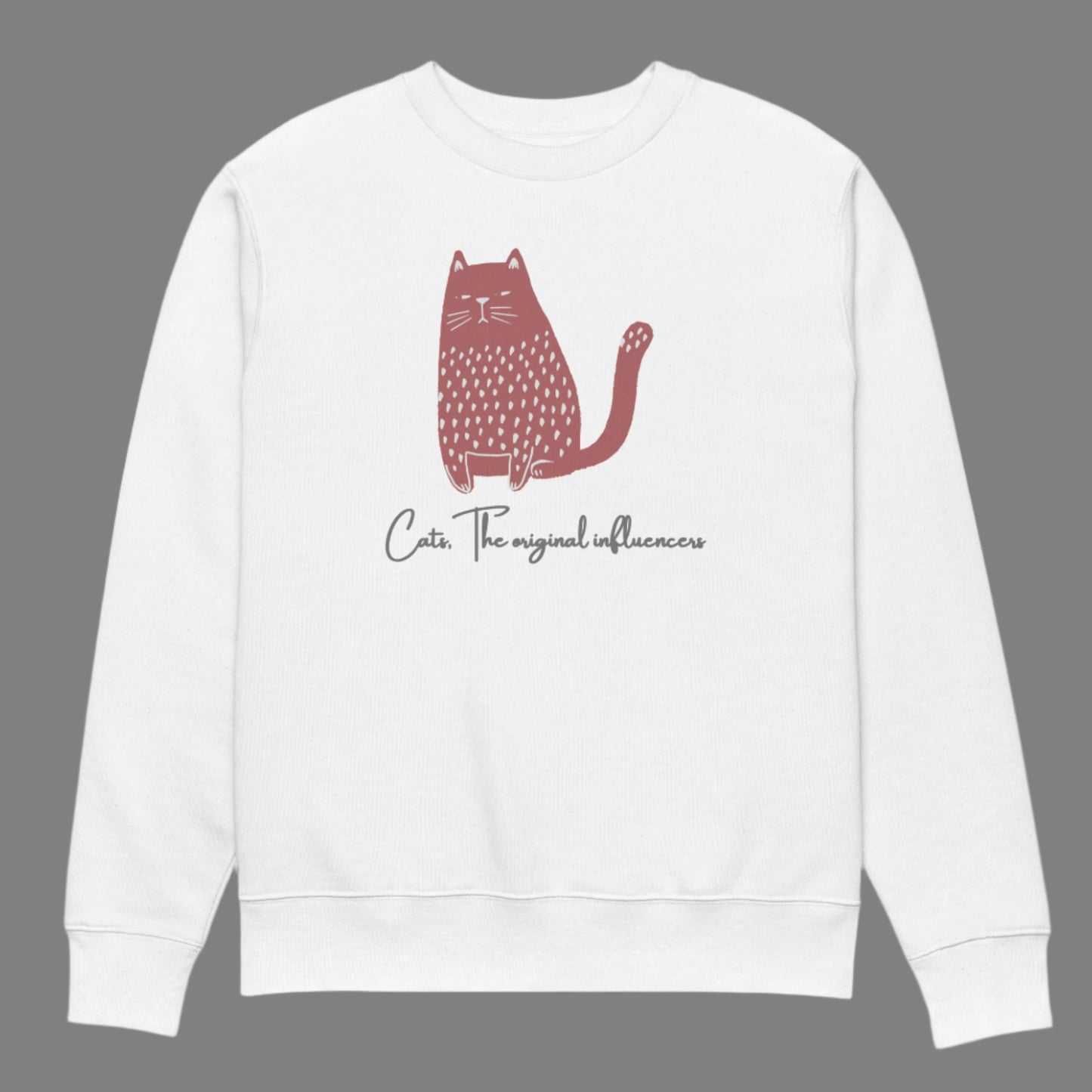 Organic Cotton Cat Sweatshirt - Ethical & Vegan - Fitz & Willow