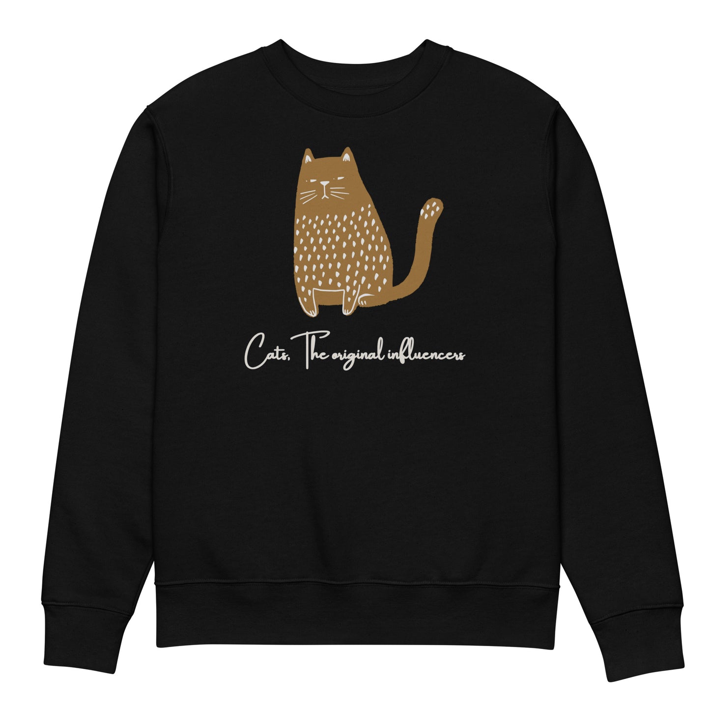 Organic Cotton Cat Sweatshirt - Ethical & Vegan - Fitz & Willow