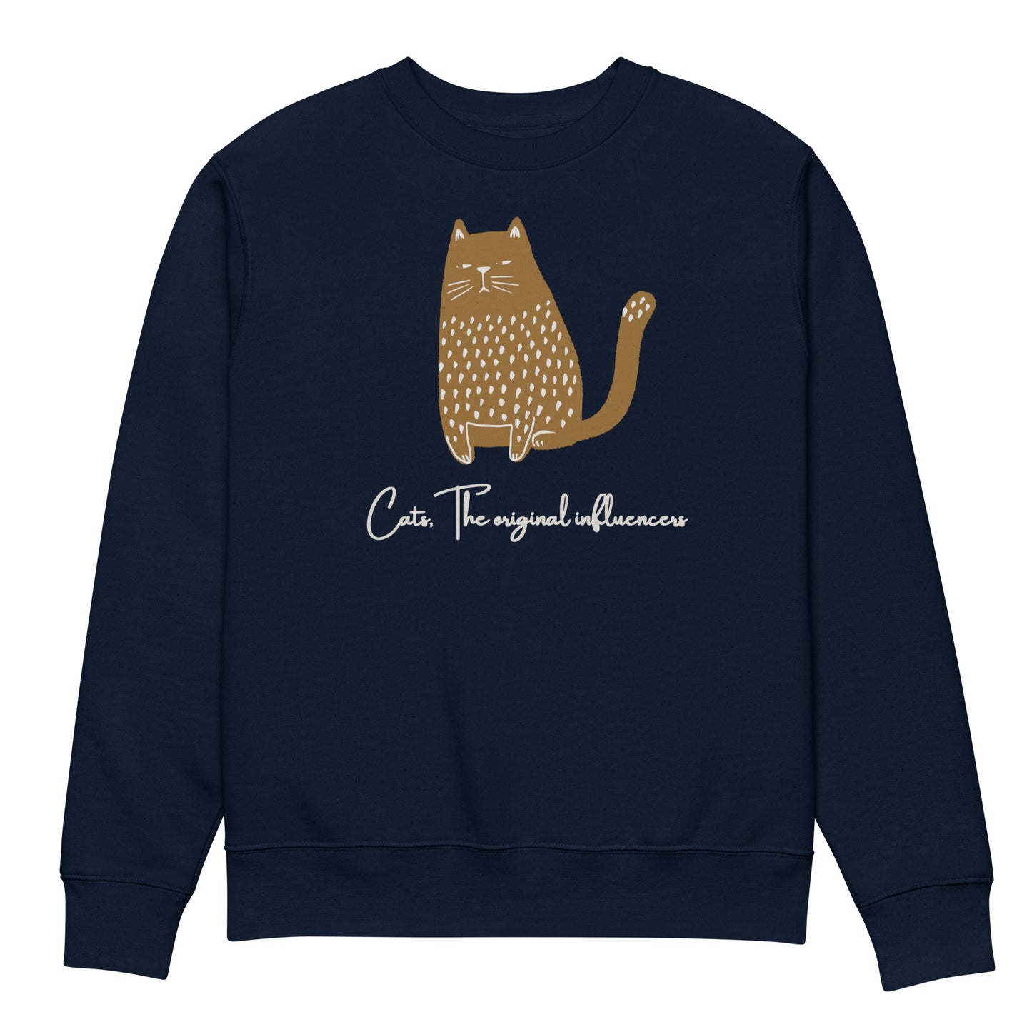 Organic Cotton Cat Sweatshirt - Ethical & Vegan - Fitz & Willow