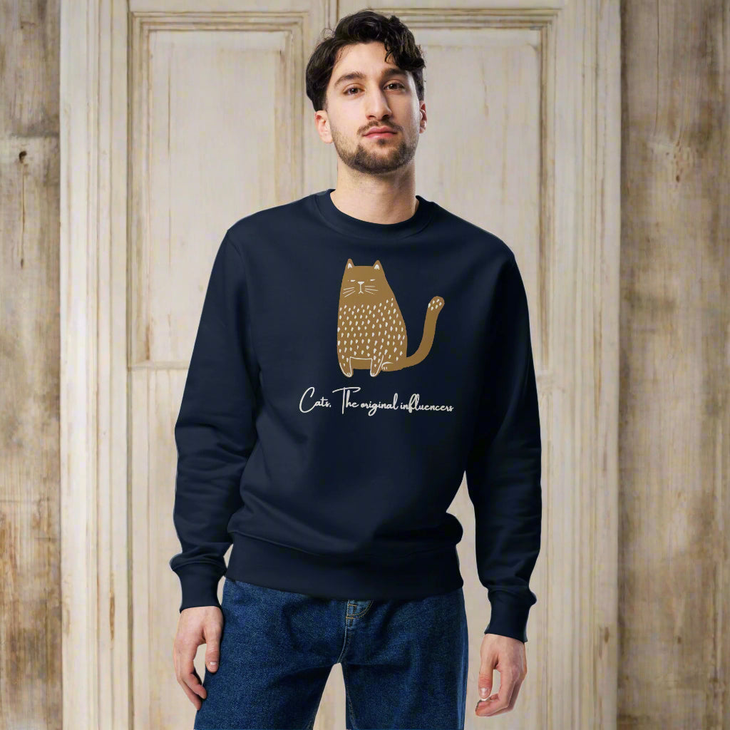 Organic Cotton Cat Sweatshirt - Ethical & Vegan - Fitz & Willow