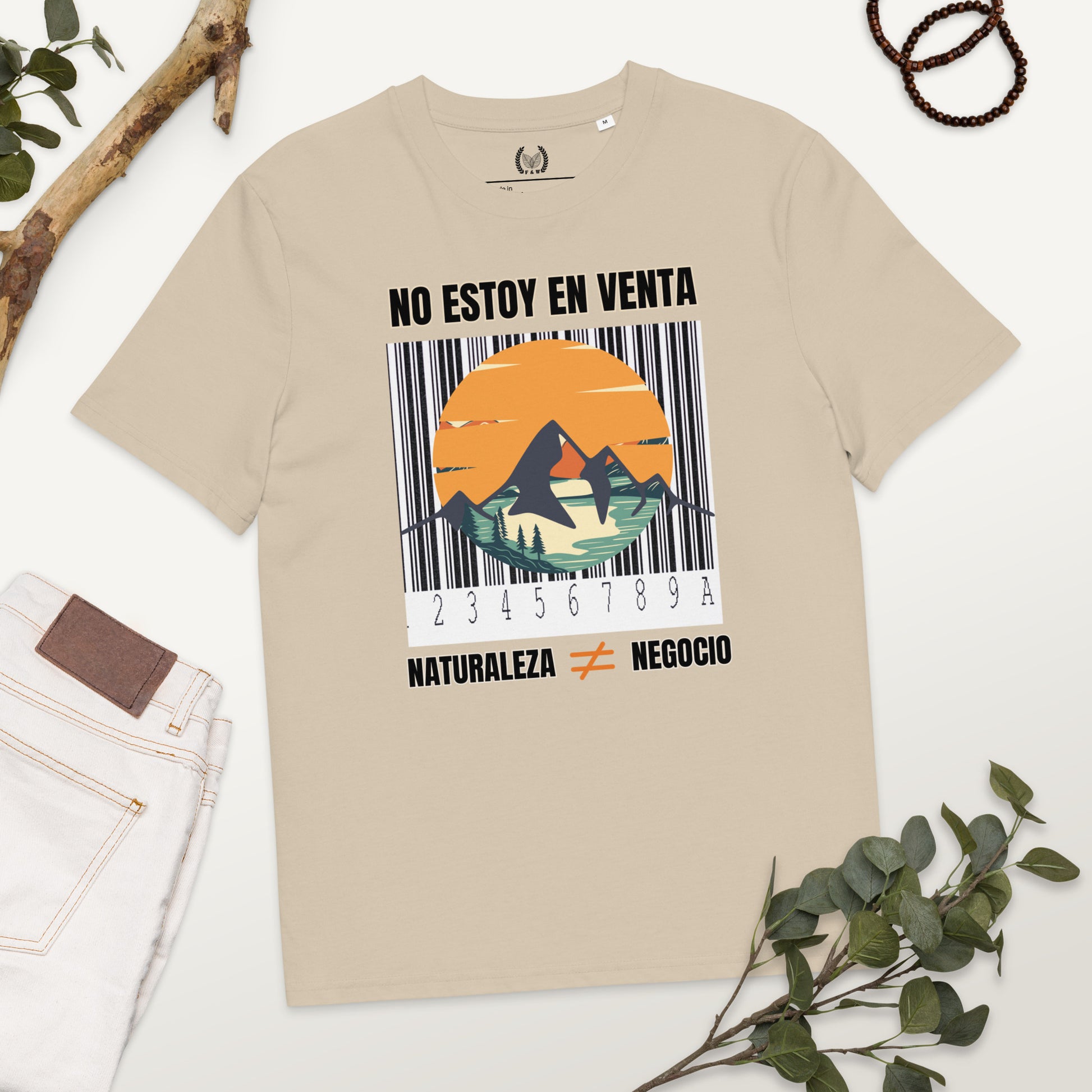 100% Organic Cotton T-Shirt for Nature Lovers – “No estoy en venta” - Fitz & Willow
