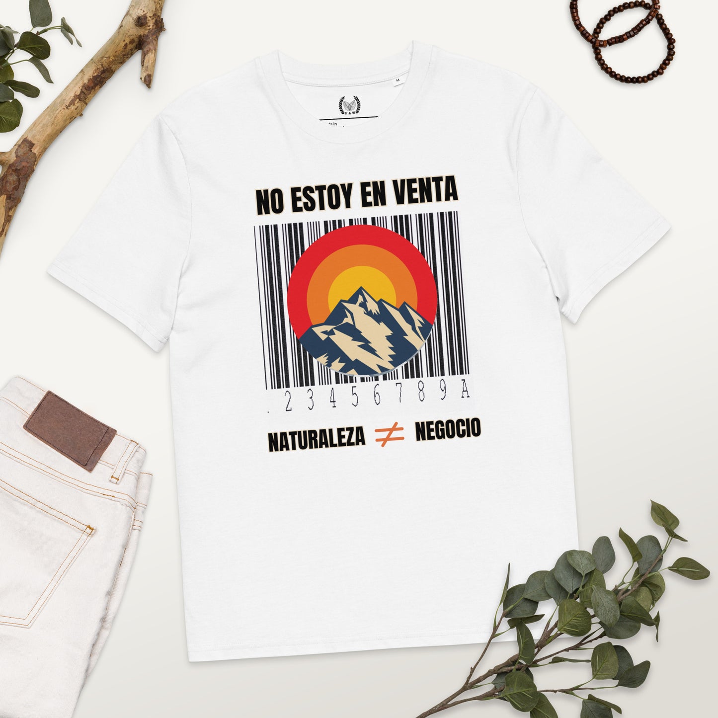 100% Organic Cotton T-Shirt for Nature Lovers – “No estoy en venta” - Fitz & Willow