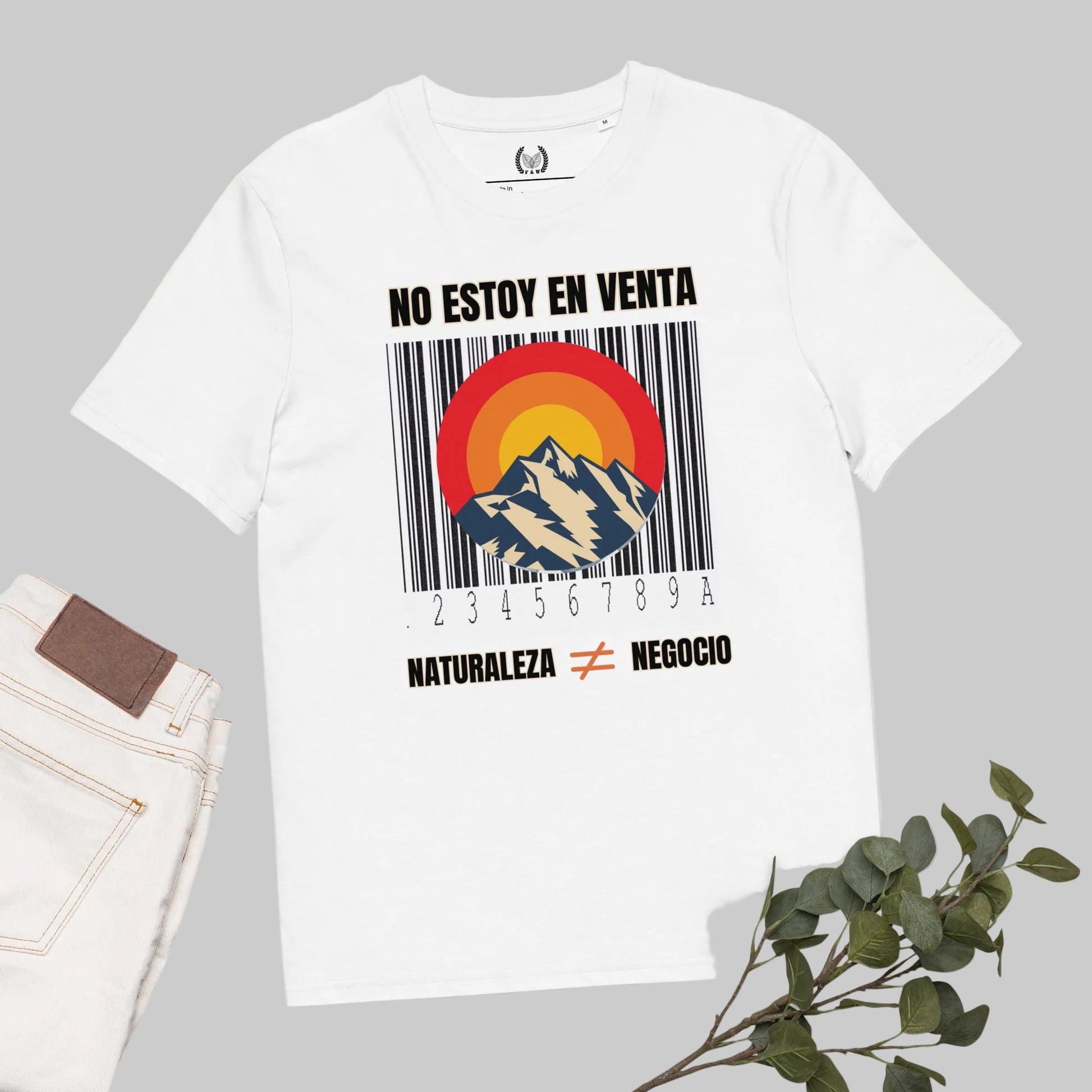 100% Organic Cotton T-Shirt for Nature Lovers – “No estoy en venta” - Fitz & Willow