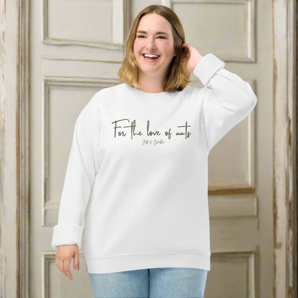 Sustainable Cat Lover’s Sweatshirt - “For the Love of Cats” - Fitz & Willow