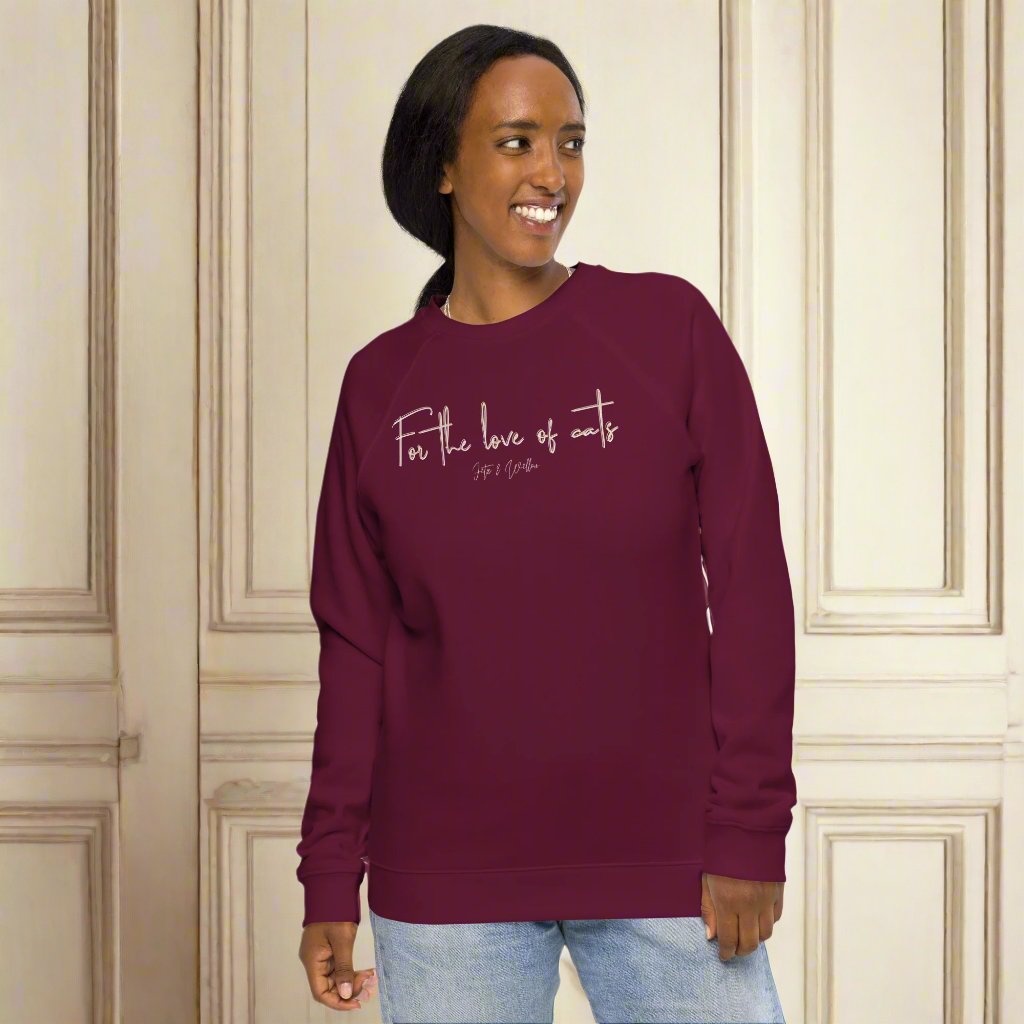 Sustainable Cat Lover’s Sweatshirt - “For the Love of Cats” - Fitz & Willow