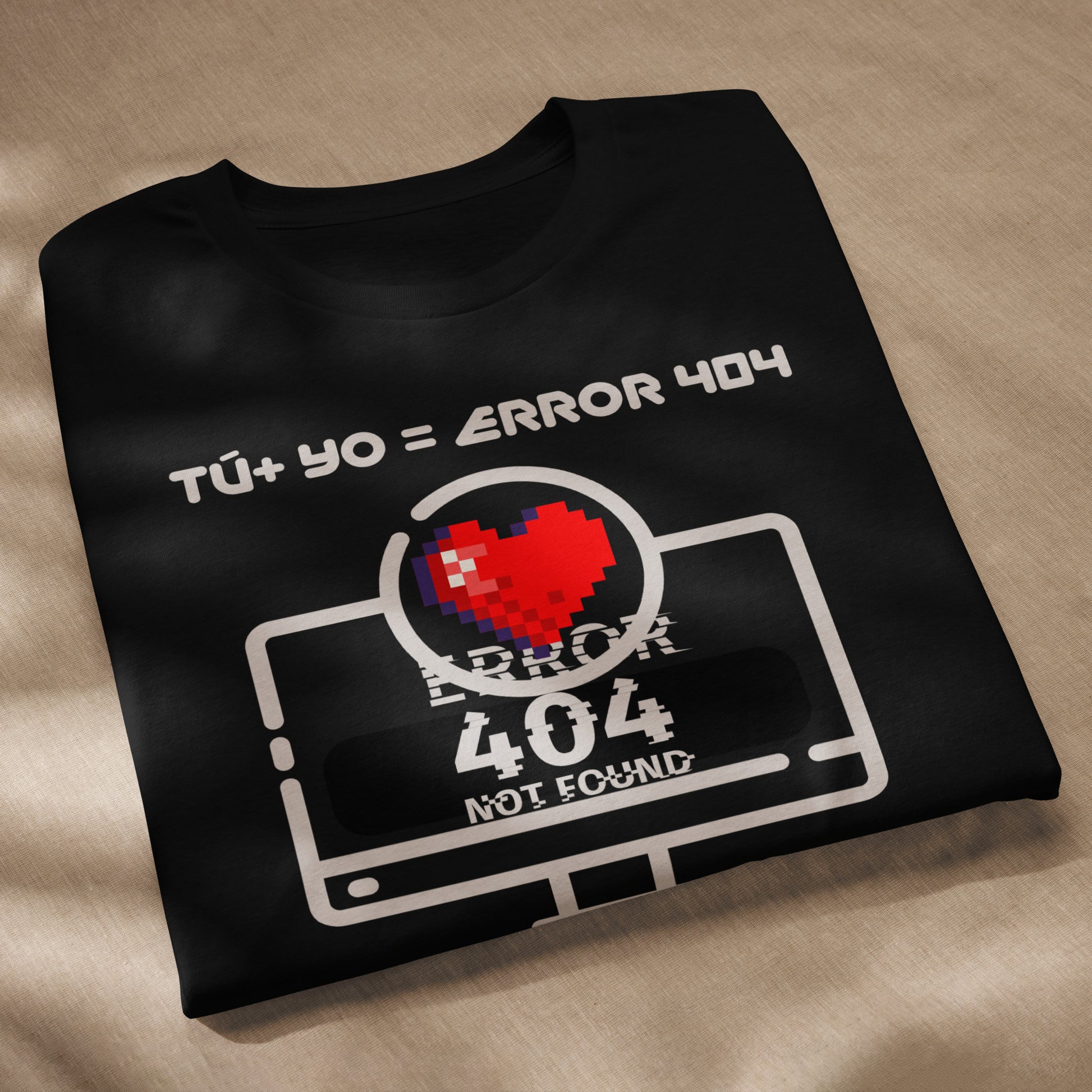 Tú + Yo = Error 404, Organic Cotton Valentine T-Shirt - Fitz & Willow
