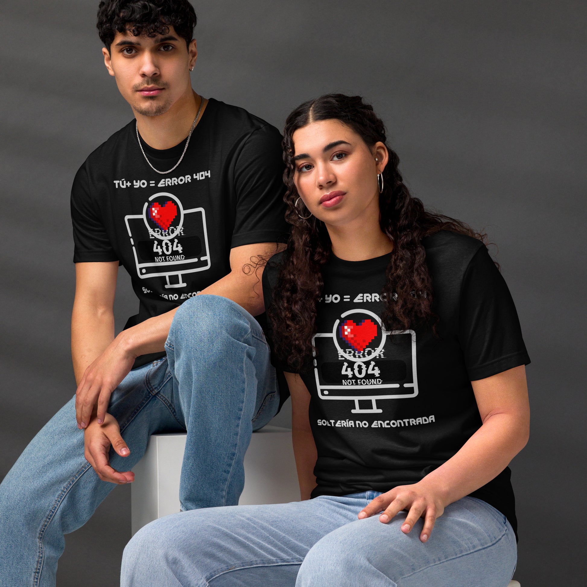 Tú + Yo = Error 404, Organic Cotton Valentine T-Shirt - Fitz & Willow