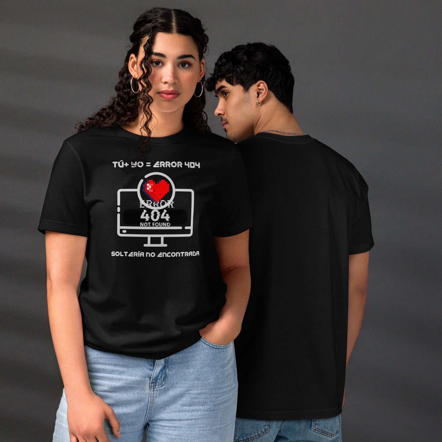 Tú + Yo = Error 404, Organic Cotton Valentine T-Shirt - Fitz & Willow