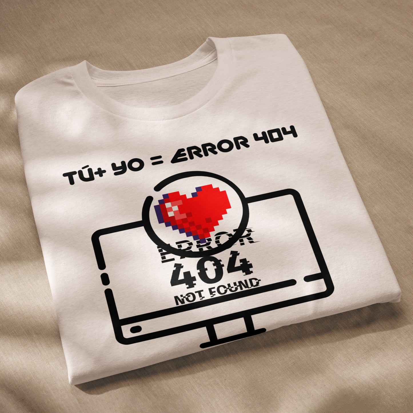 Tú + Yo = Error 404, Organic Cotton Valentine T-Shirt - Fitz & Willow