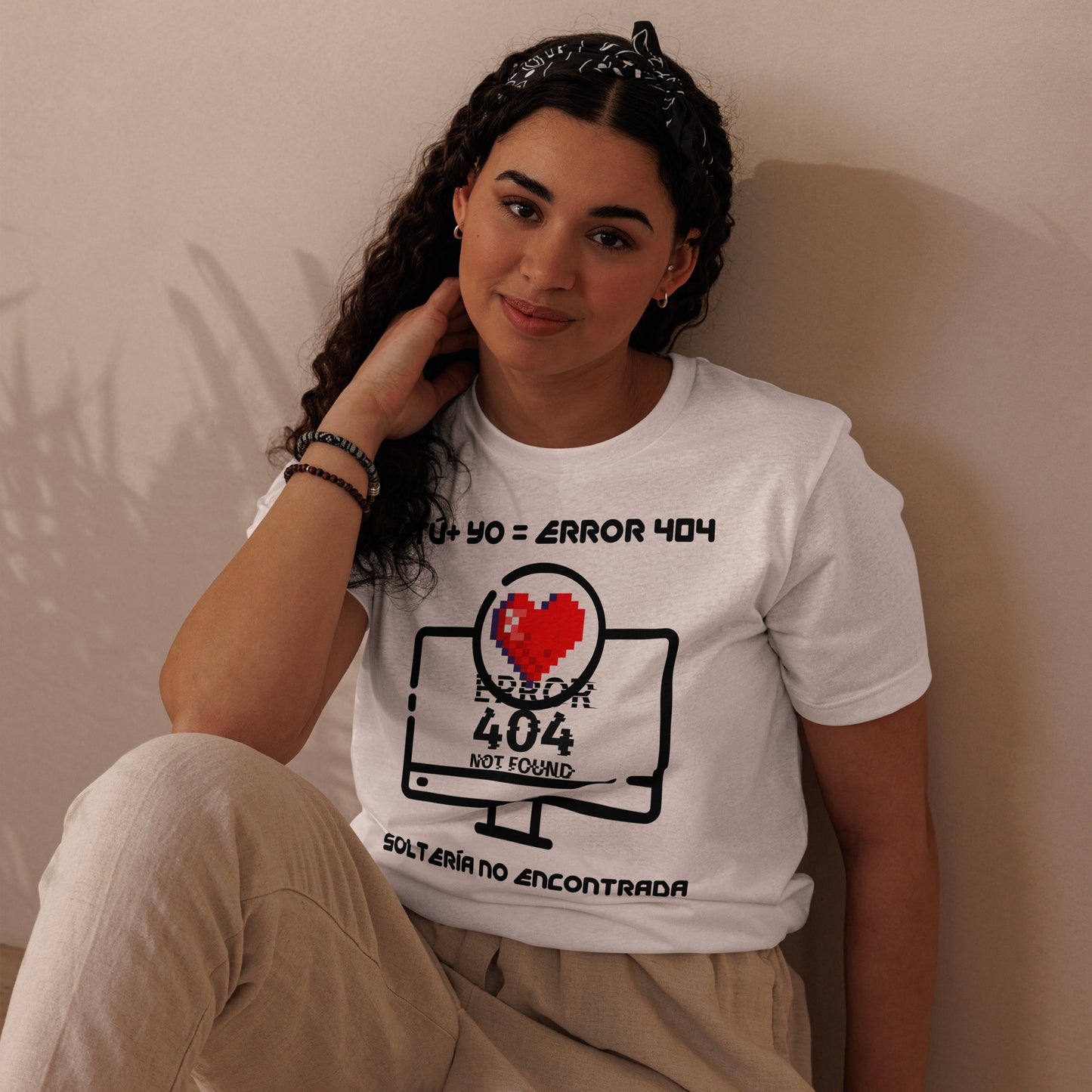 Tú + Yo = Error 404, Organic Cotton Valentine T-Shirt - Fitz & Willow