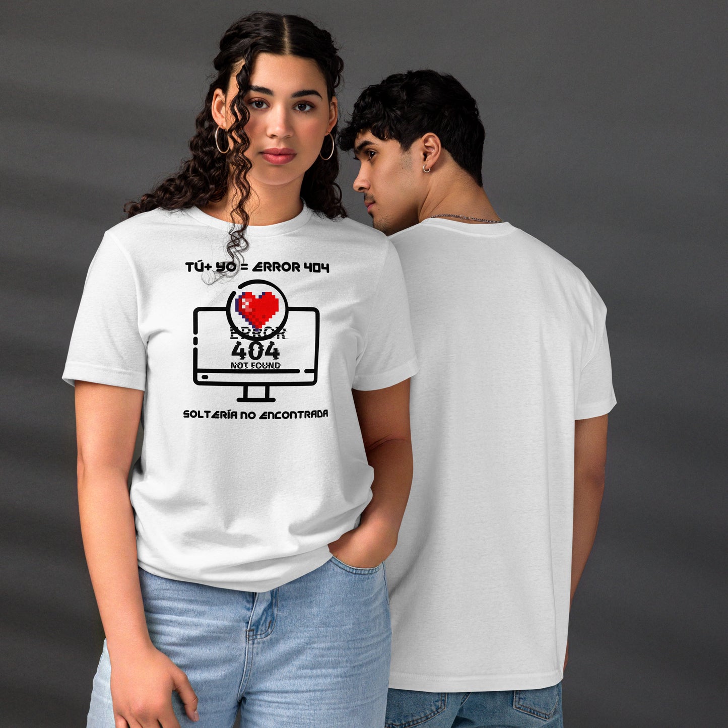 Tú + Yo = Error 404, Organic Cotton Valentine T-Shirt - Fitz & Willow