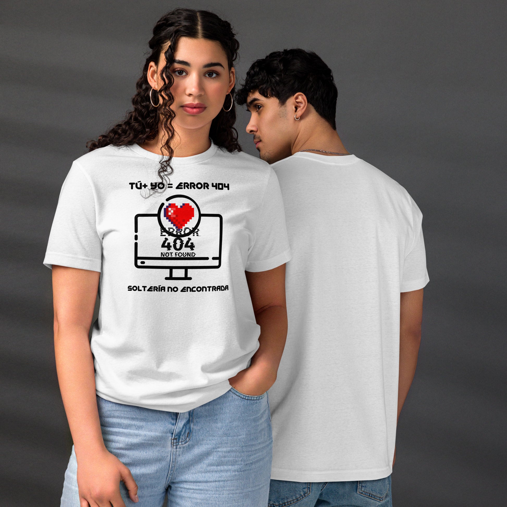Tú + Yo = Error 404, Organic Cotton Valentine T-Shirt - Fitz & Willow