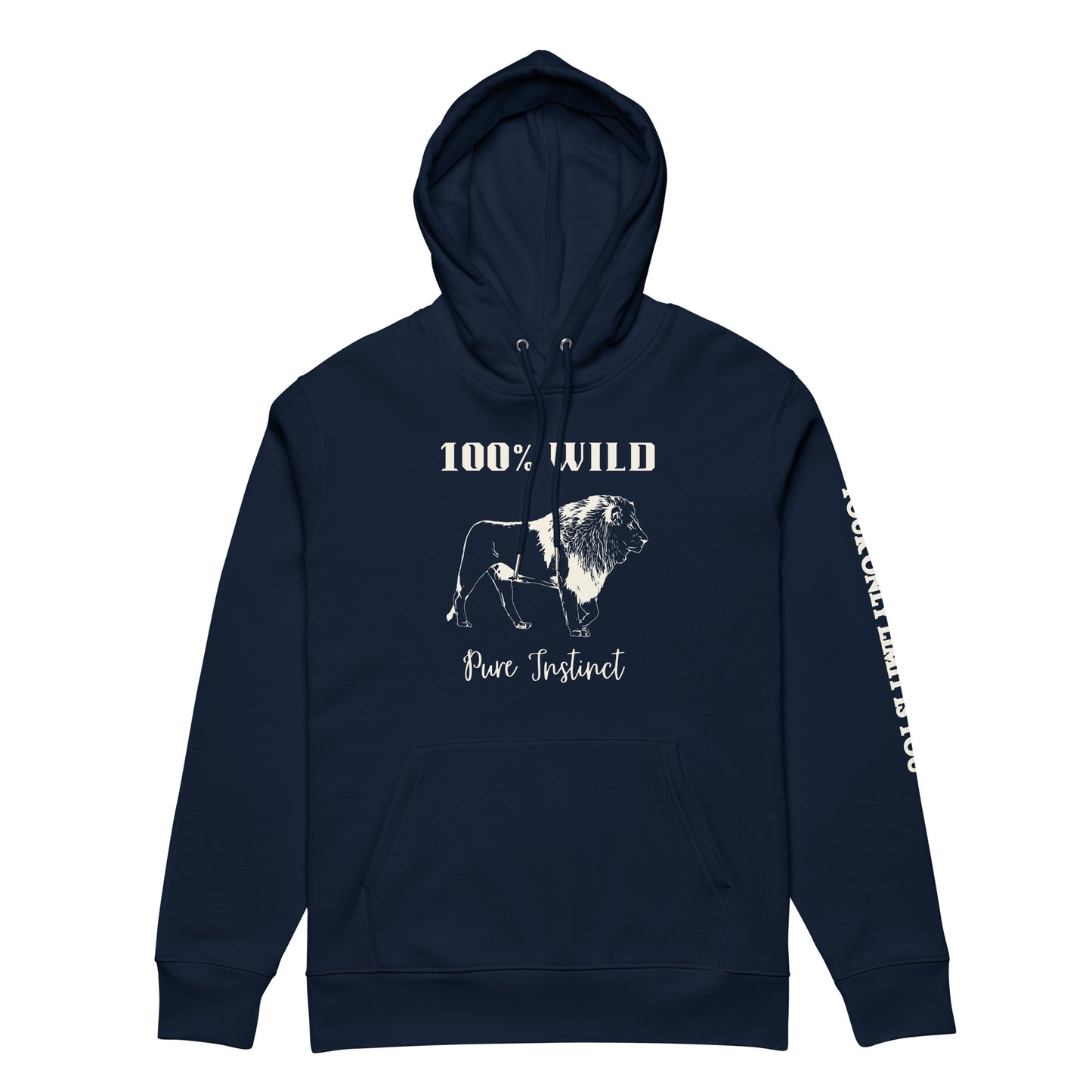 Vegan Hoodie with Lion Print – Ethical & Inspiring - Fitz & Willow