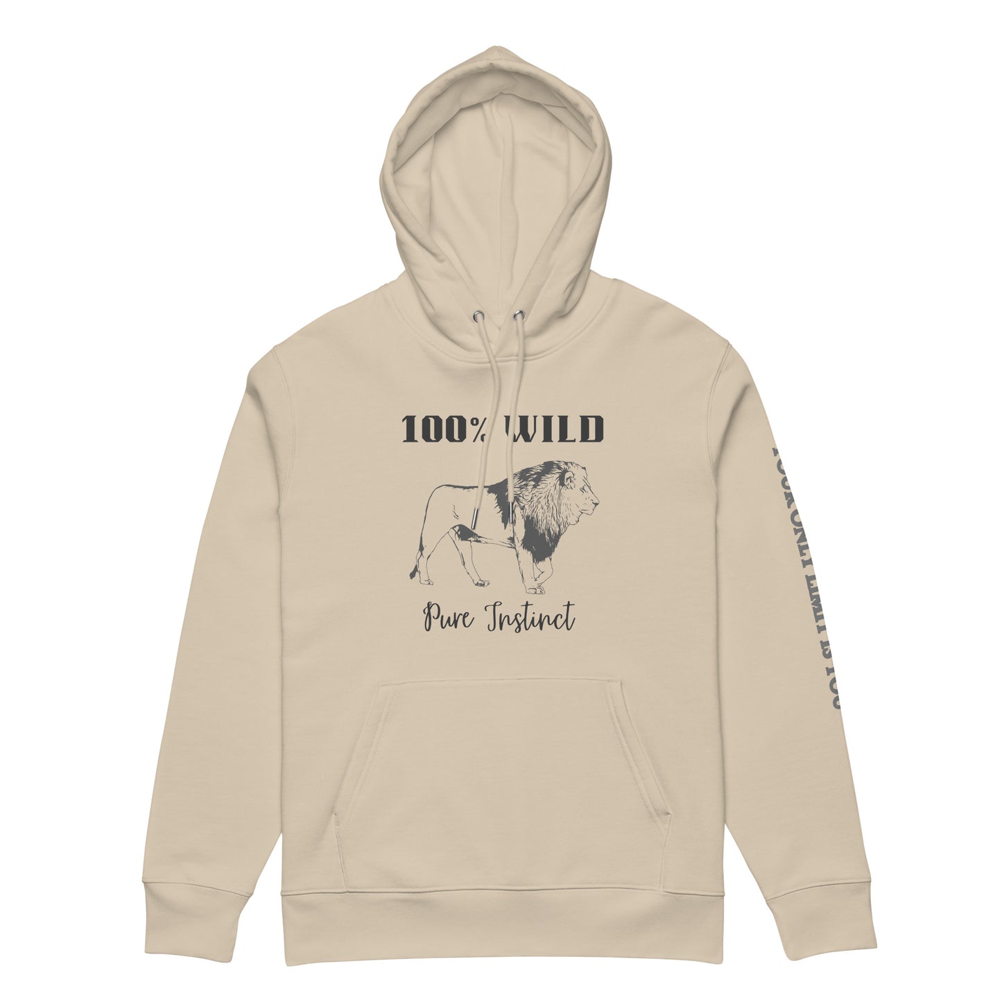 Vegan Hoodie with Lion Print – Ethical & Inspiring - Fitz & Willow