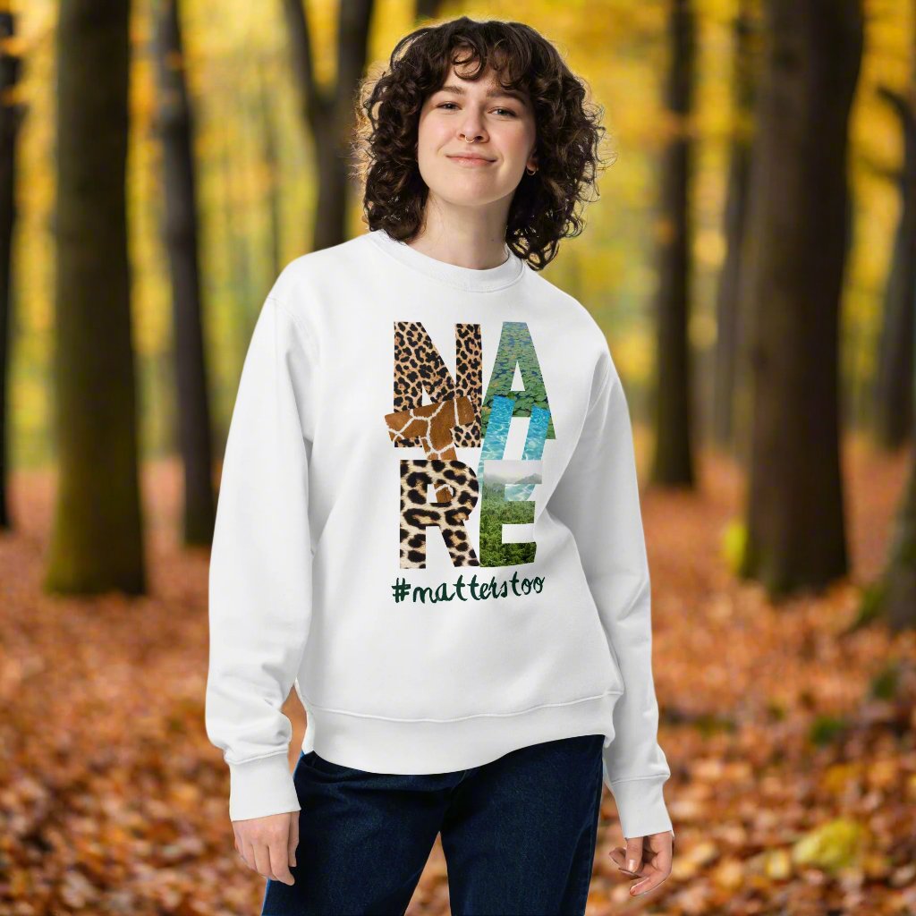Vegan Organic Cotton Sweatshirt – “Nature Matters Too” - Fitz & Willow