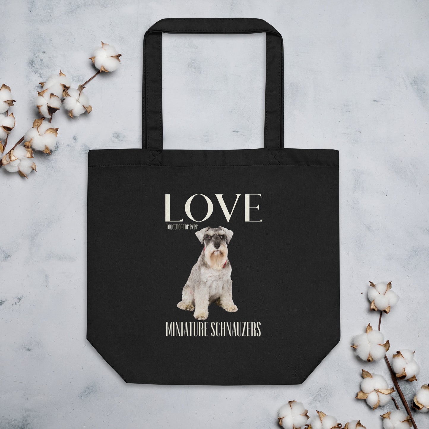 Sustainable Tote Bag, Miniature Schnauzer Lovers - Fitz & Willow