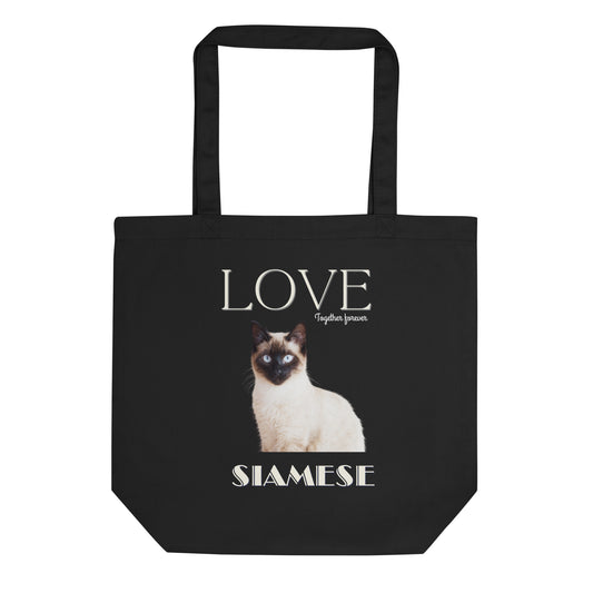 Sustainable Tote Bag, Siamese Lovers - Fitz & Willow