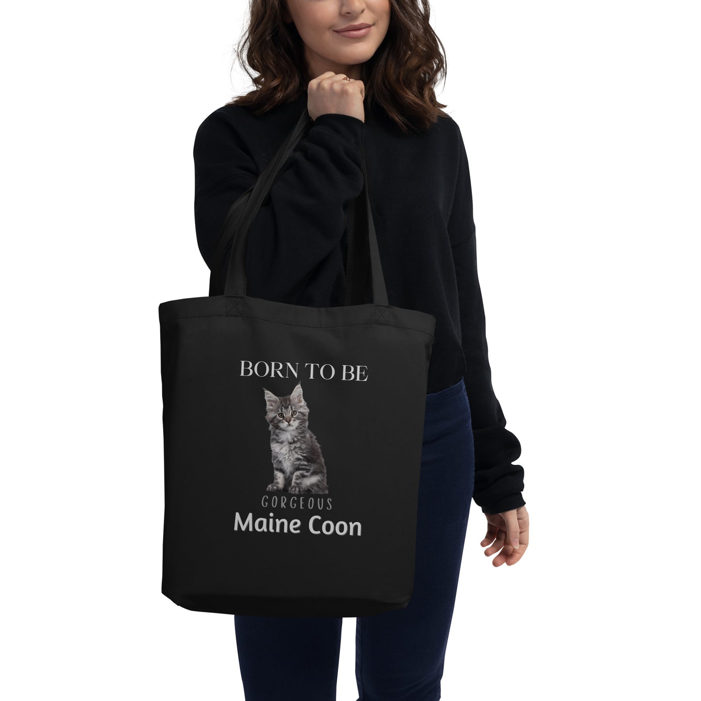 Maine Coon Cat, sustainable Tote Bag - Fitz & Willow