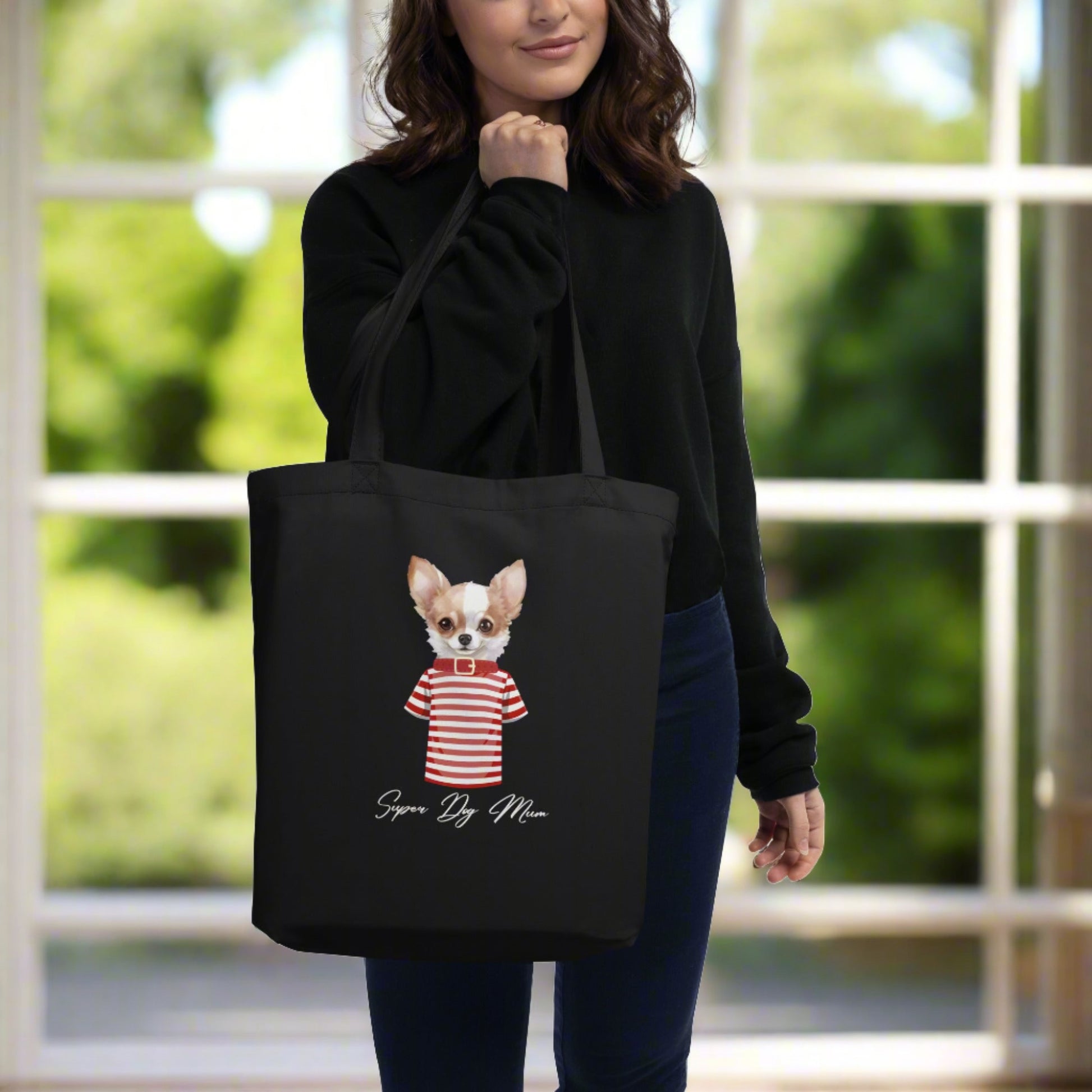 Chihuahua super dog mum, Eco Tote Bag - Fitz & Willow