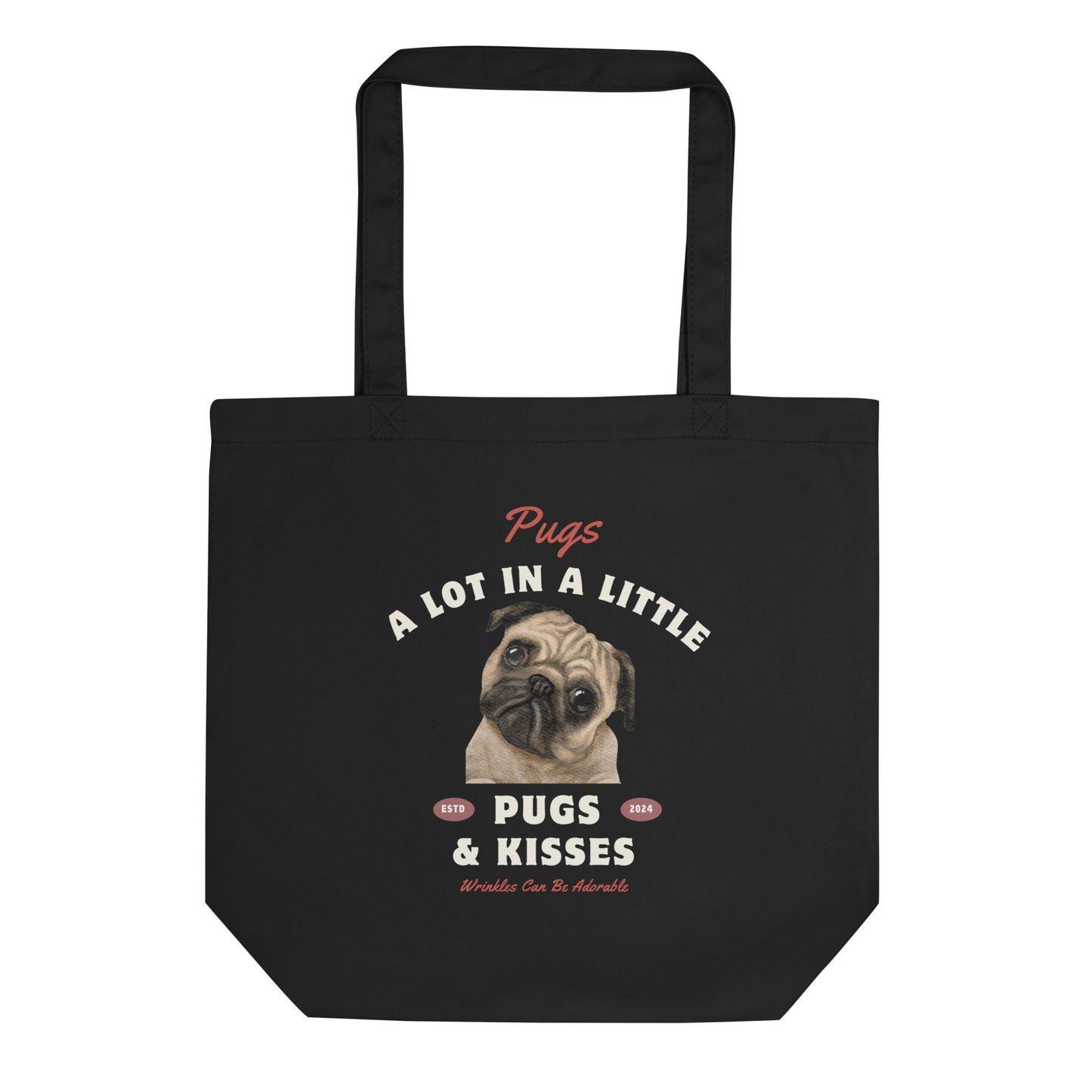 Pug lovers, Sustainable Tote Bag - Fitz & Willow