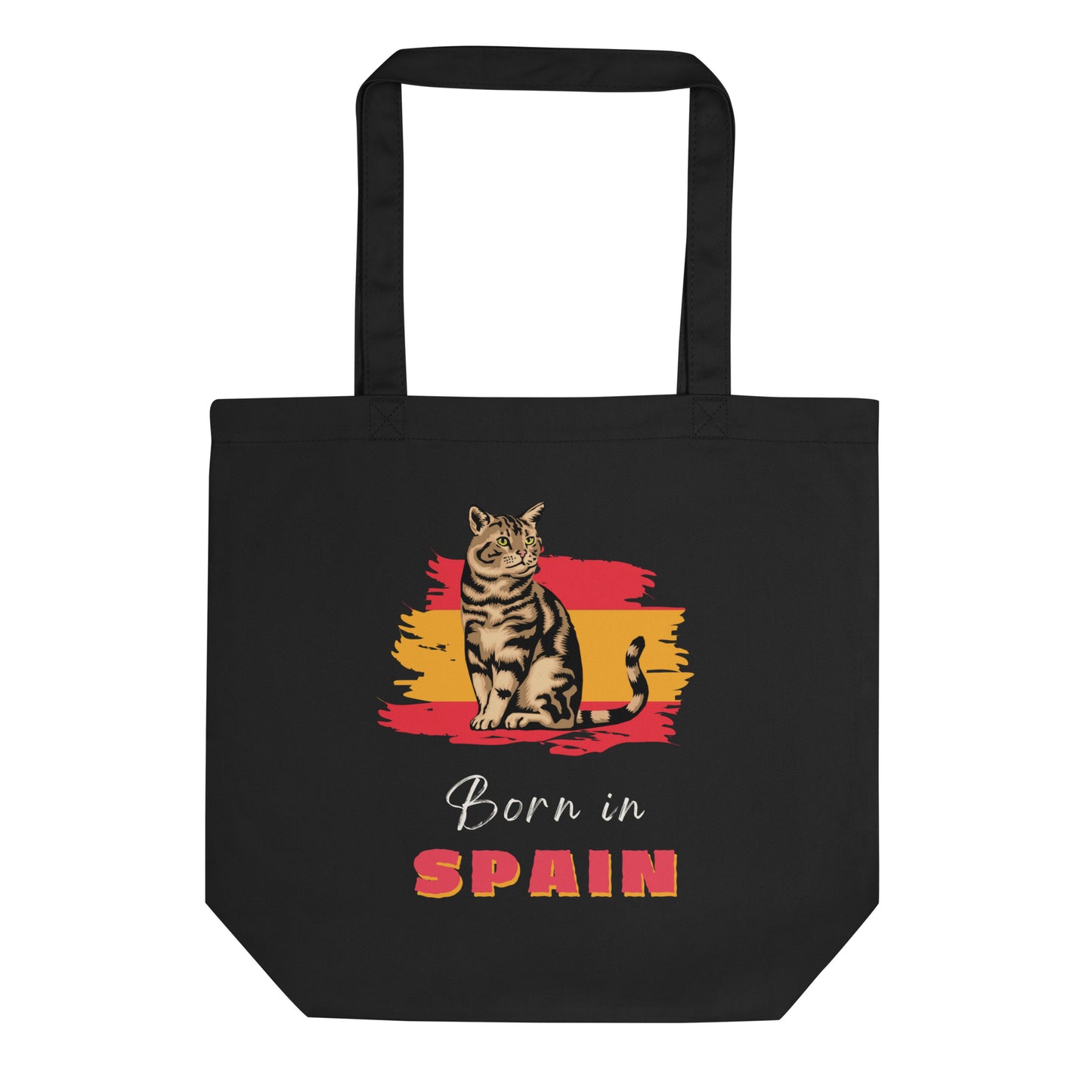 Spanish flag and cat, Eco Tote Bag - Fitz & Willow