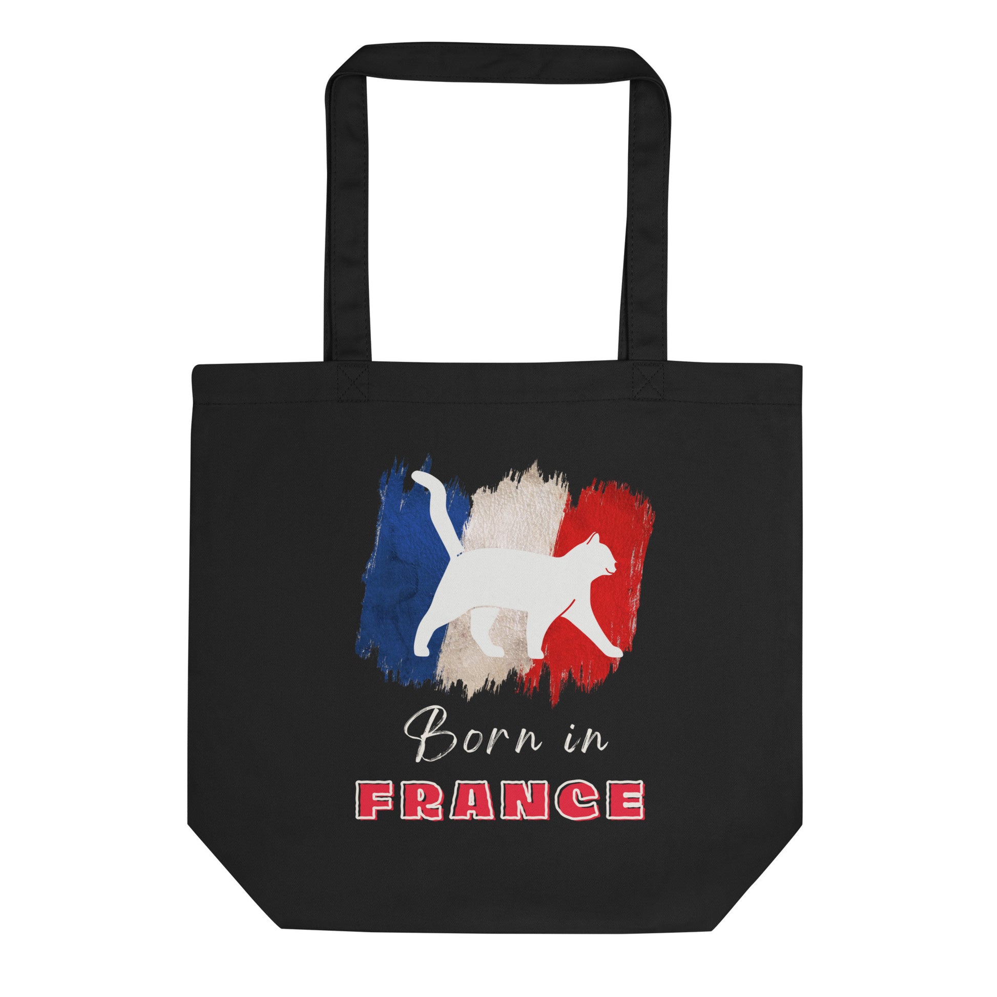 French flag and cat, Eco Tote Bag - Fitz & Willow