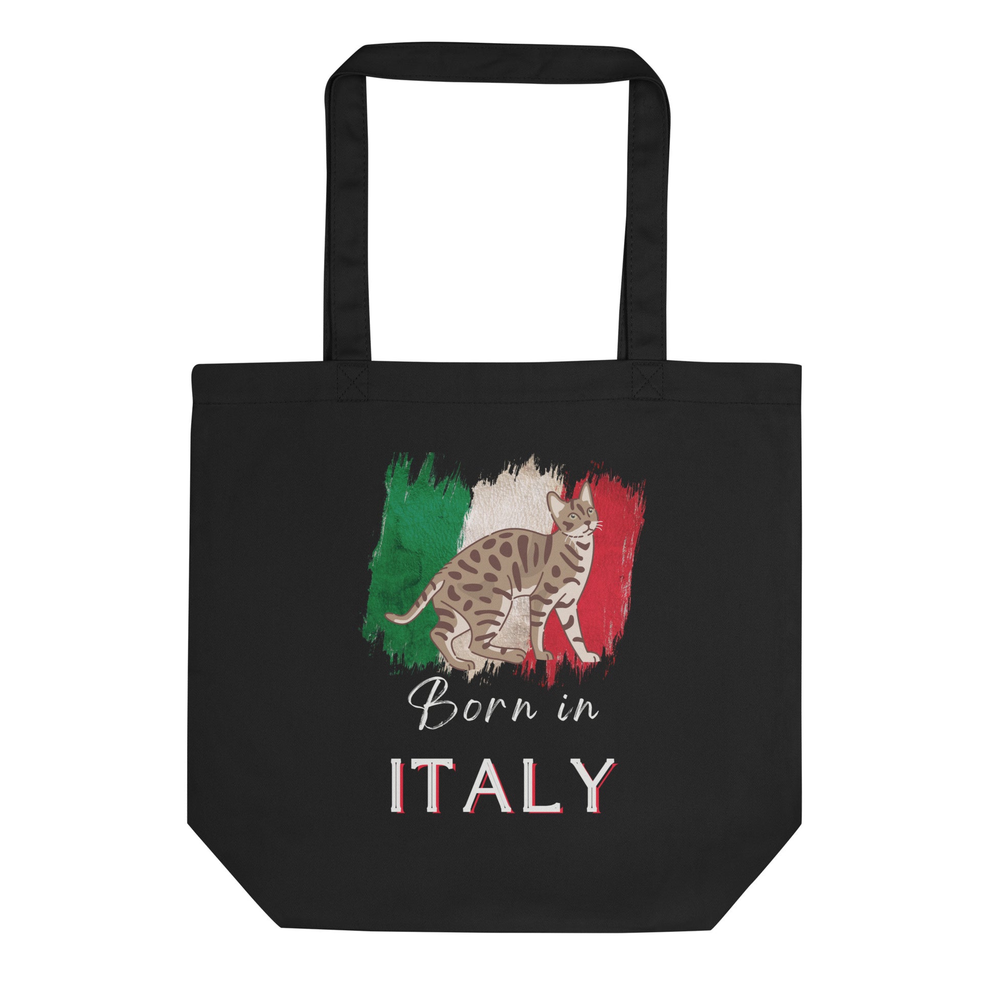 Italian Flag and cat, Eco Tote Bag - Fitz & Willow