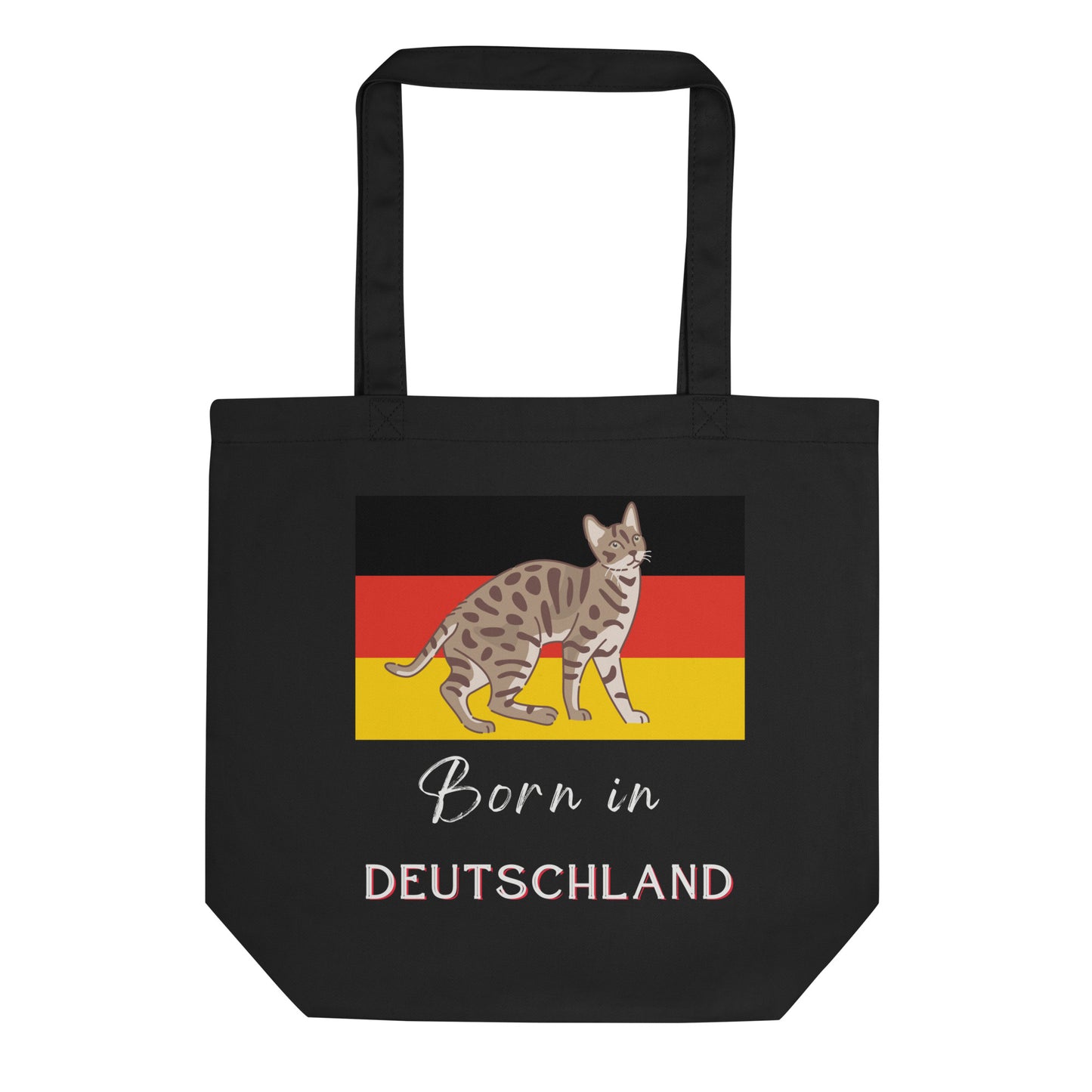 Deutschland flag and cat, Eco Tote Bag - Fitz & Willow