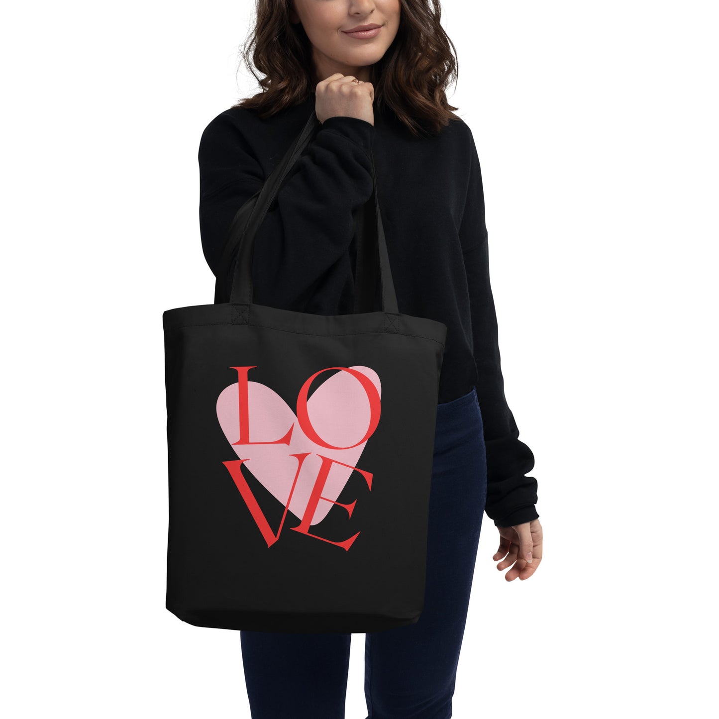 Love heart, organic Tote Bag - Fitz & Willow