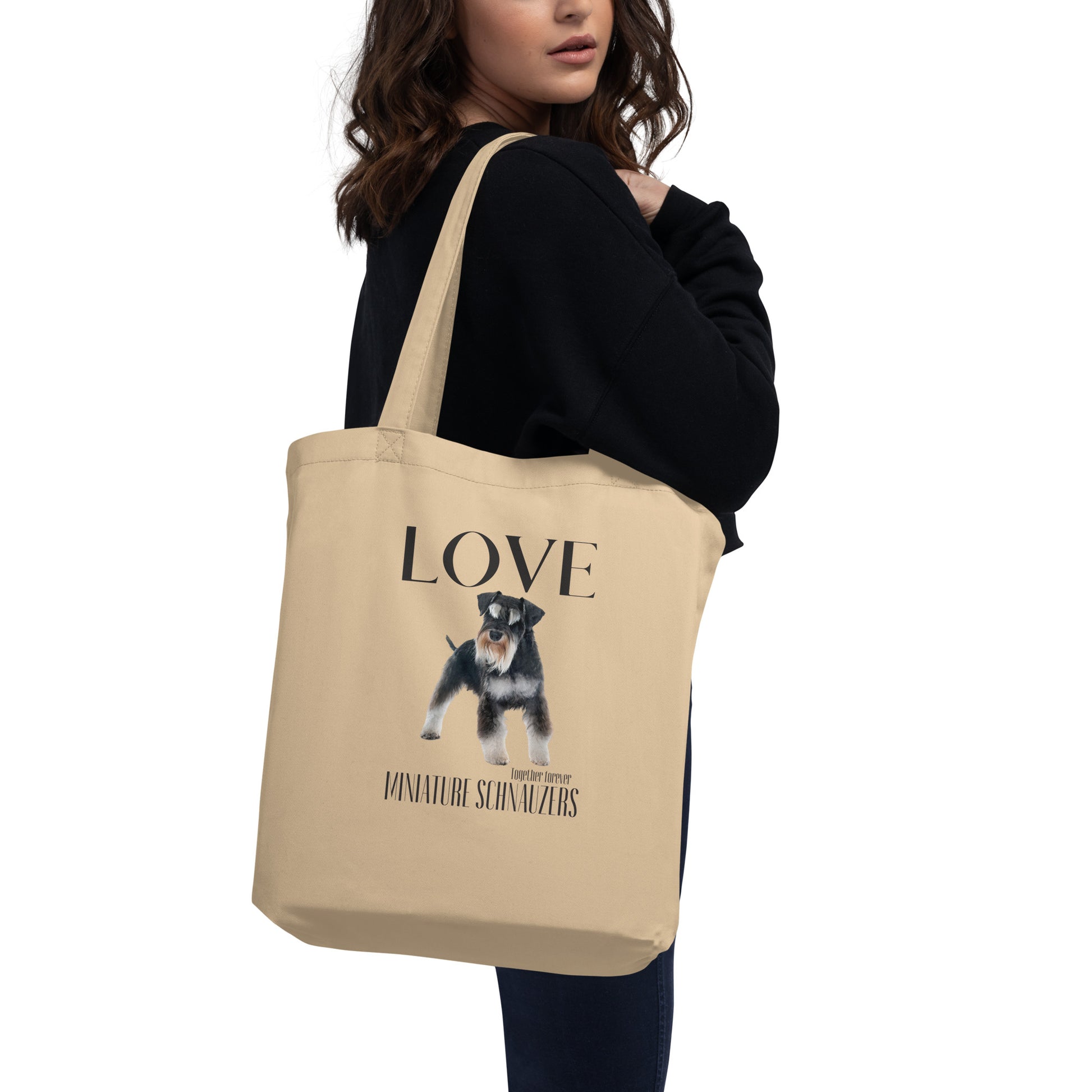 Sustainable Tote Bag, Miniature Schnauzer Lovers - Fitz & Willow