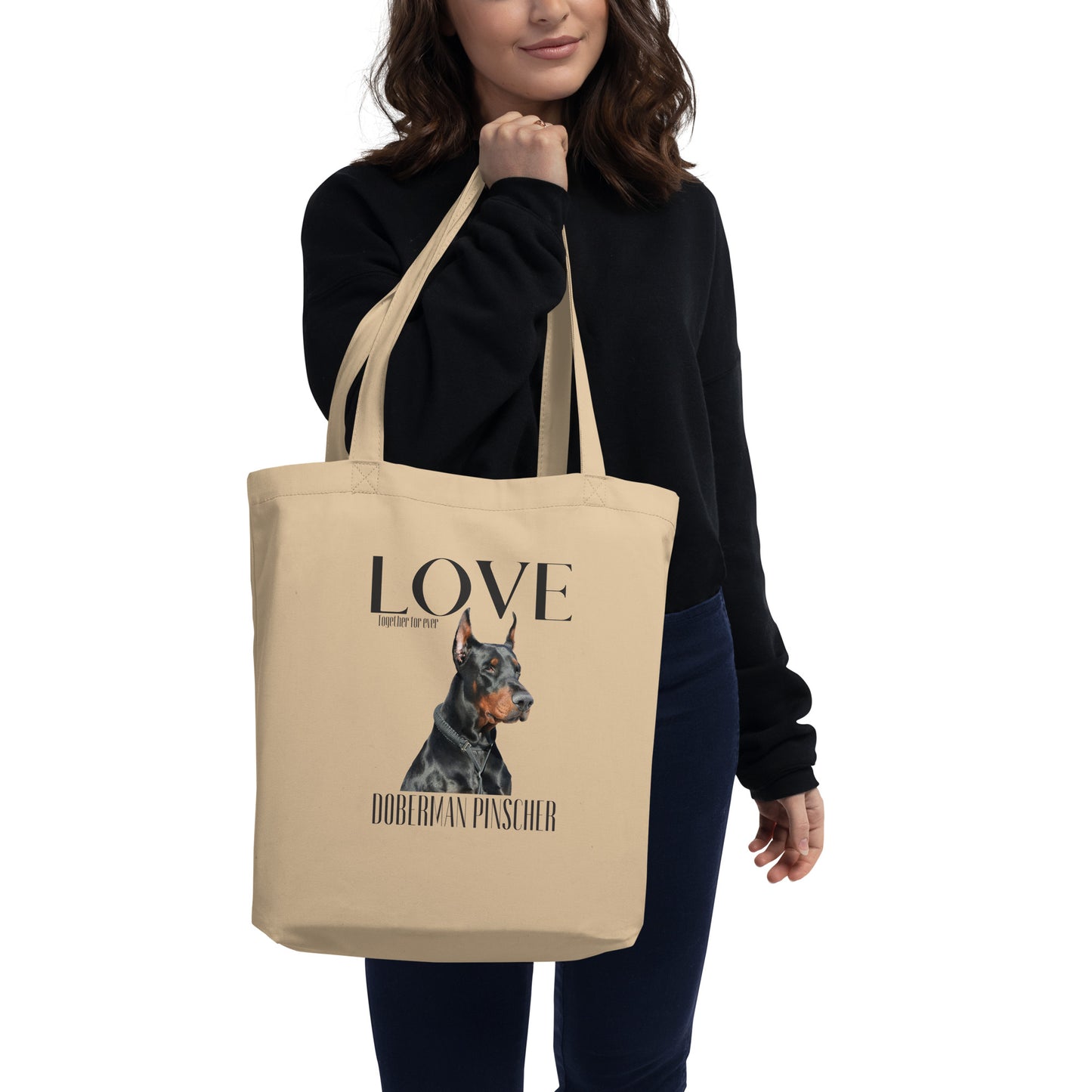 Sustainable Tote Bag, Doberman Lovers - Fitz & Willow