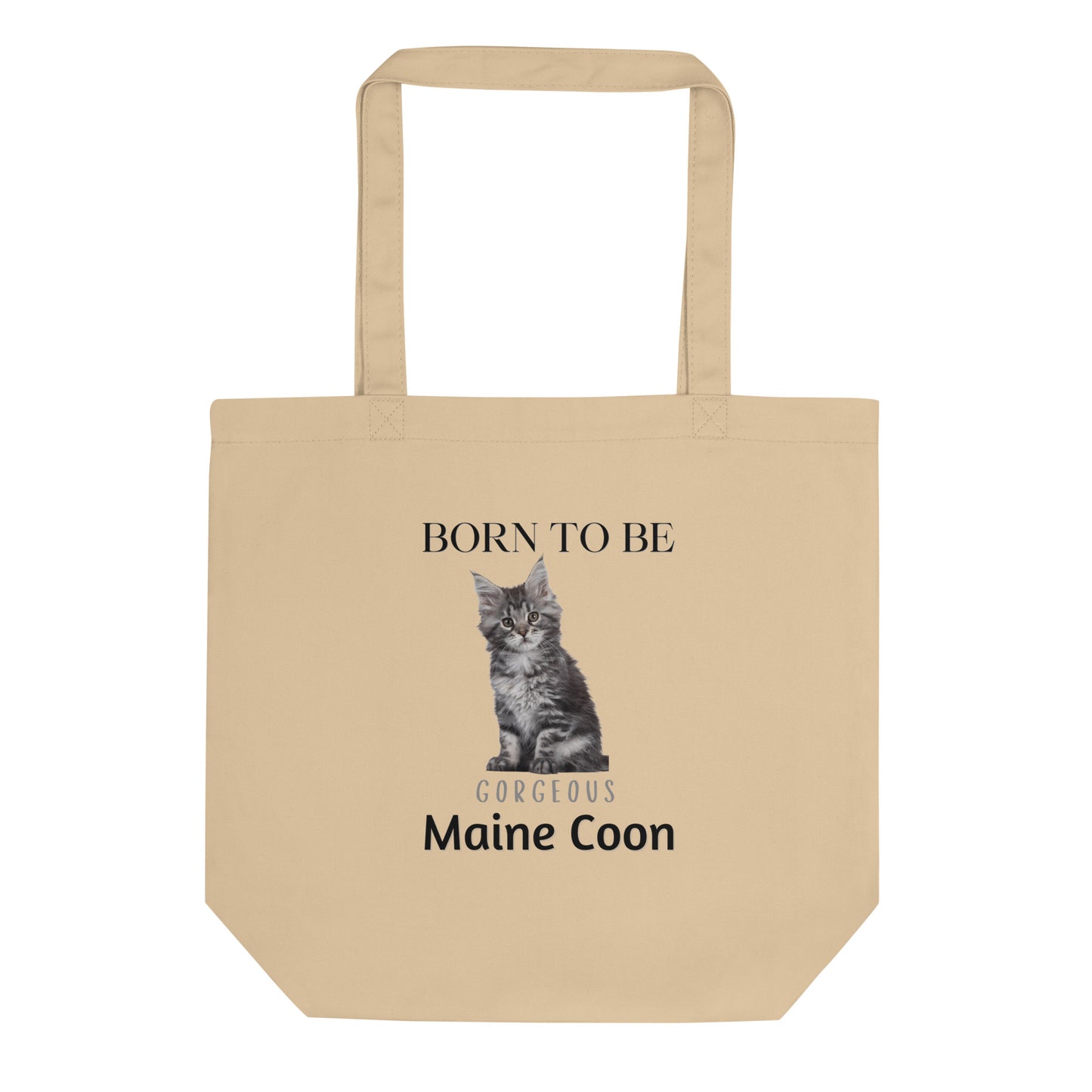 Maine Coon Cat, sustainable Tote Bag - Fitz & Willow