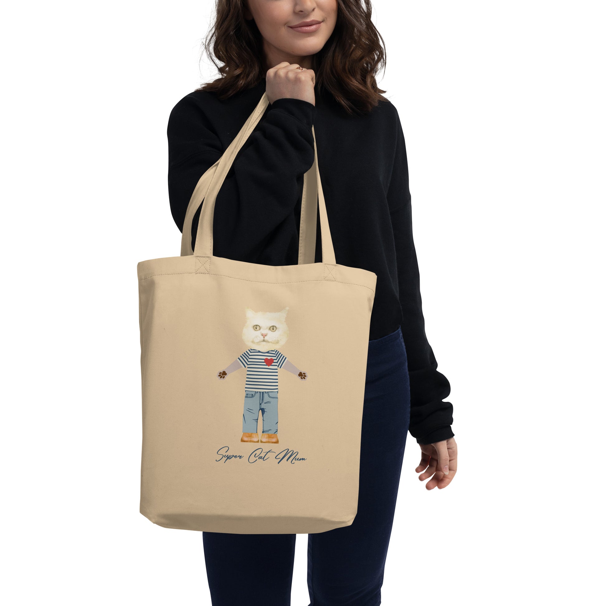 Super Cat Mum, sustainable Tote Bag - Fitz & Willow