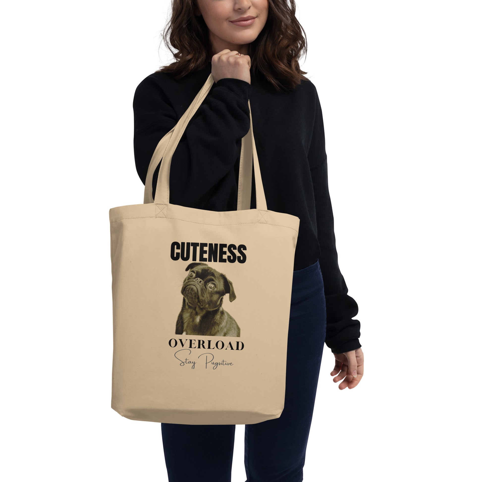 Sustainable Tote Bag, Pug Lovers - Fitz & Willow