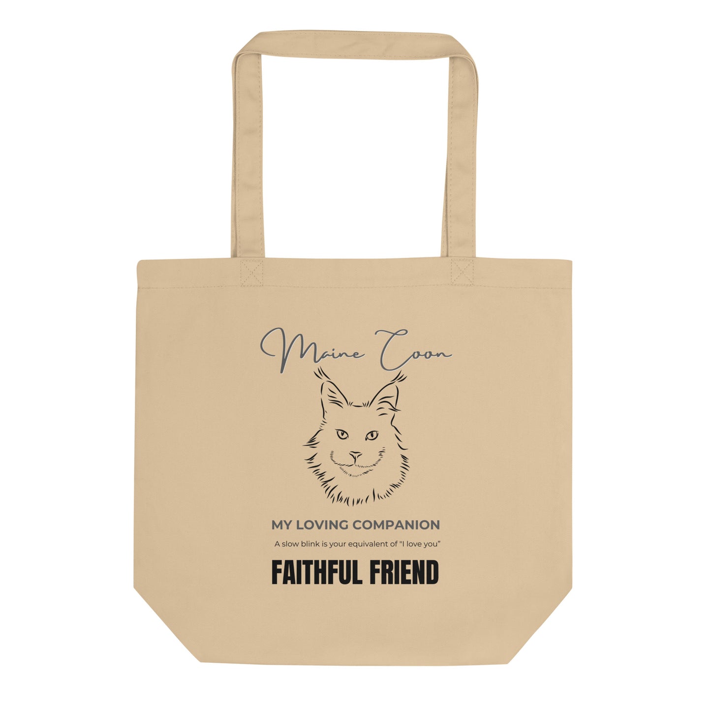 Maine Coon print, eco Tote Bag - Fitz & Willow