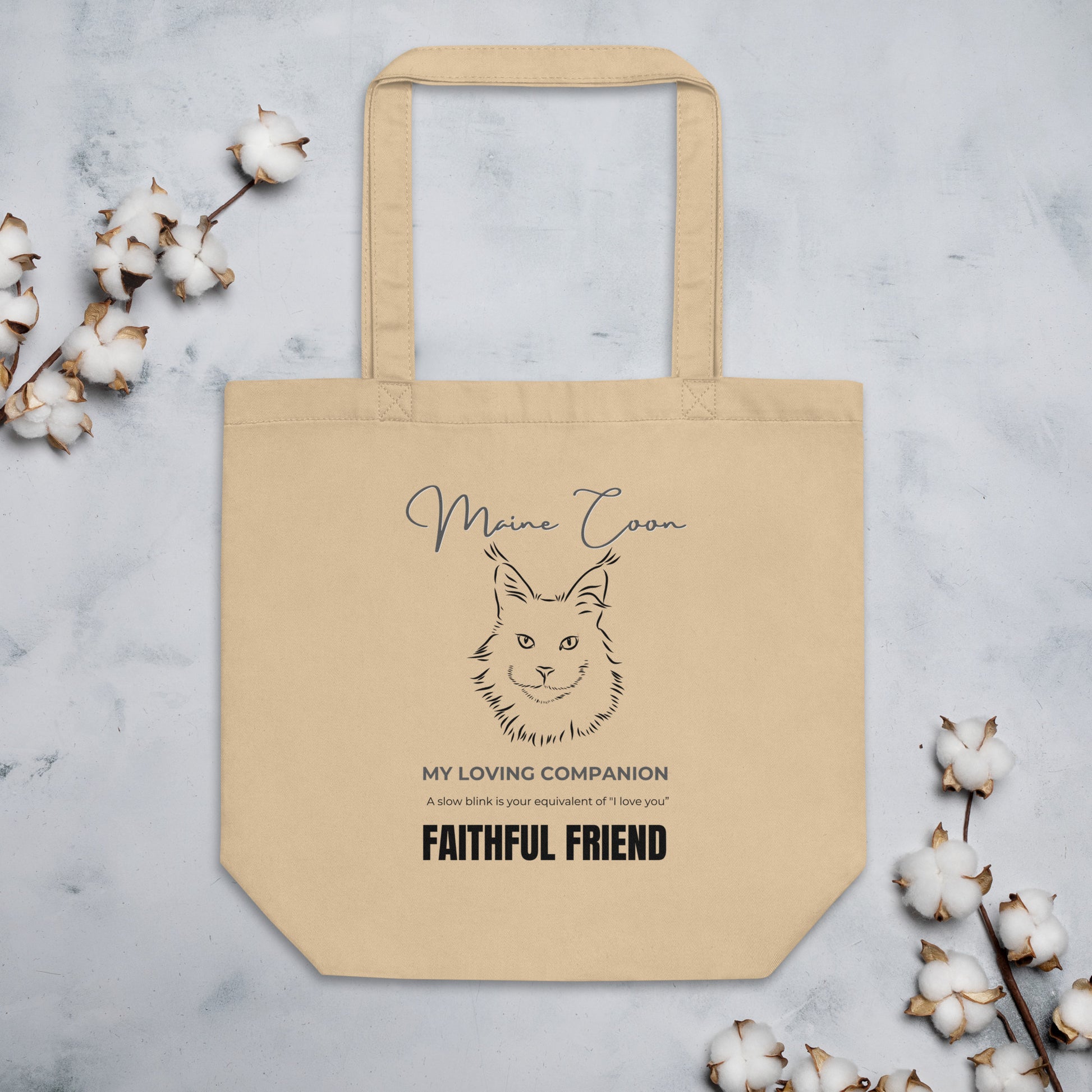 Maine Coon print, eco Tote Bag - Fitz & Willow