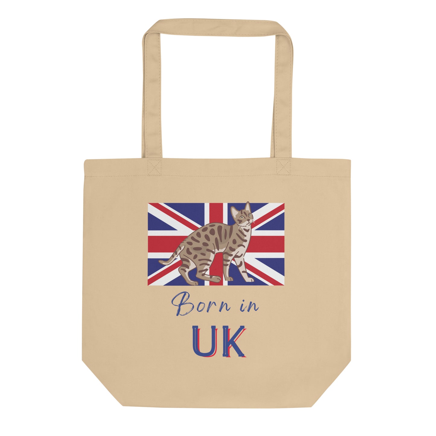 UK flag and cat, Eco Tote Bag - Fitz & Willow