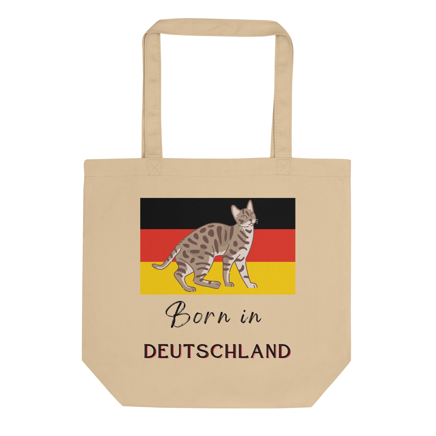 Deutschland flag and cat, Eco Tote Bag - Fitz & Willow