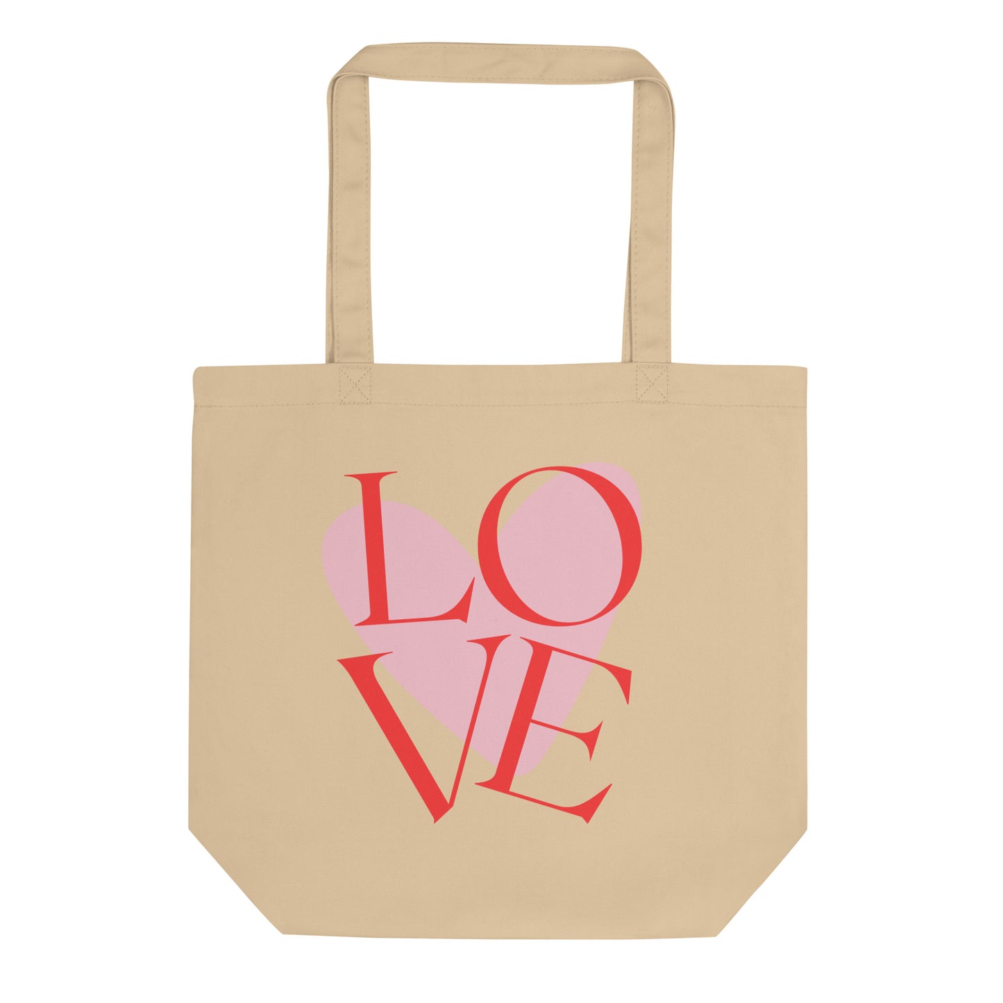 Love heart, organic Tote Bag - Fitz & Willow