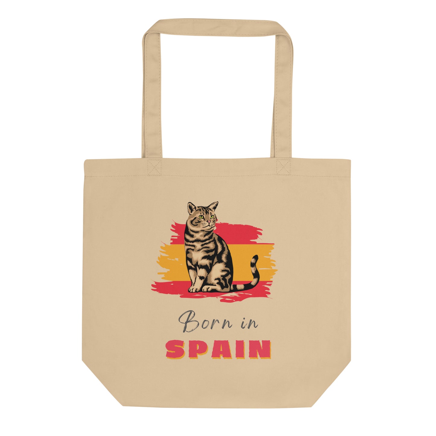 Spanish flag and cat, Eco Tote Bag - Fitz & Willow