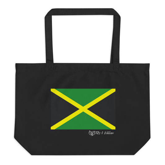 Jamaica- Canada flags, Large organic tote bag - Fitz & Willow