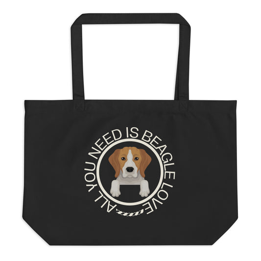 Beagles, Large organic tote bag - Fitz & Willow