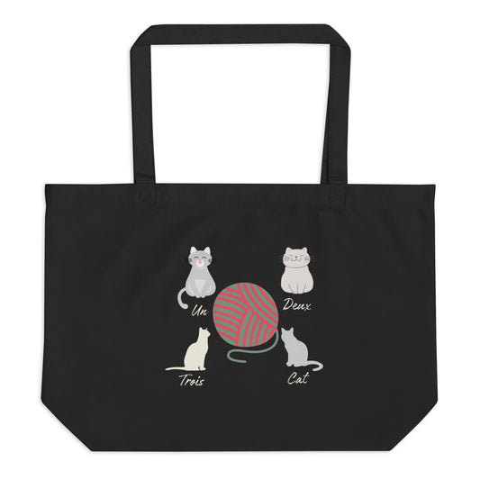 Cats, Large organic tote bag - Fitz & Willow