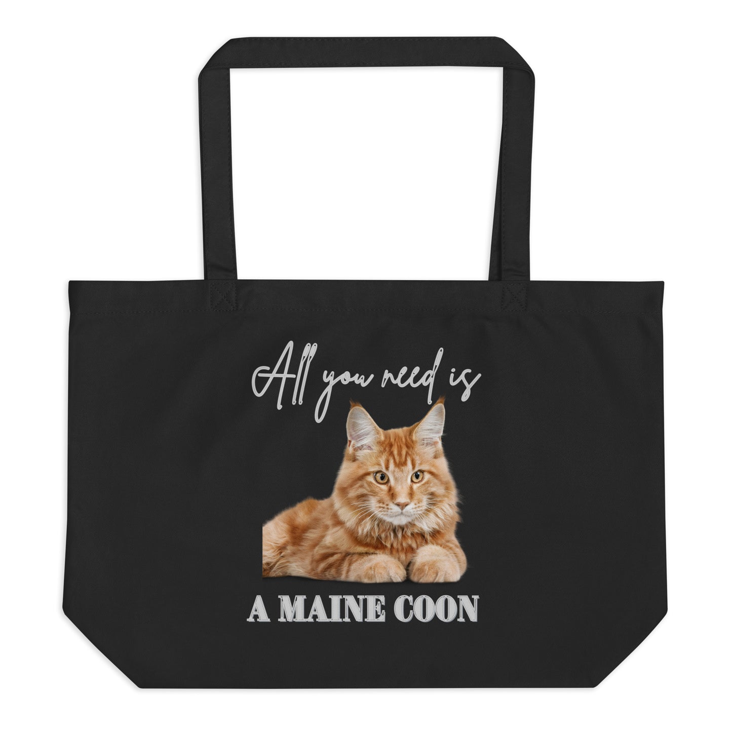 Maine Coons, Large sustainable tote bag - Fitz & Willow