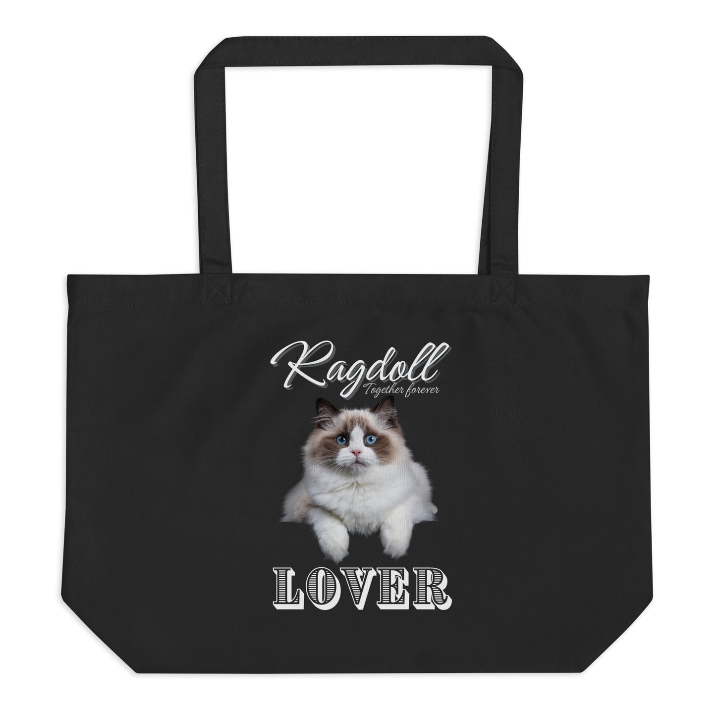 Ragdoll Cat, Large organic tote bag - Fitz & Willow